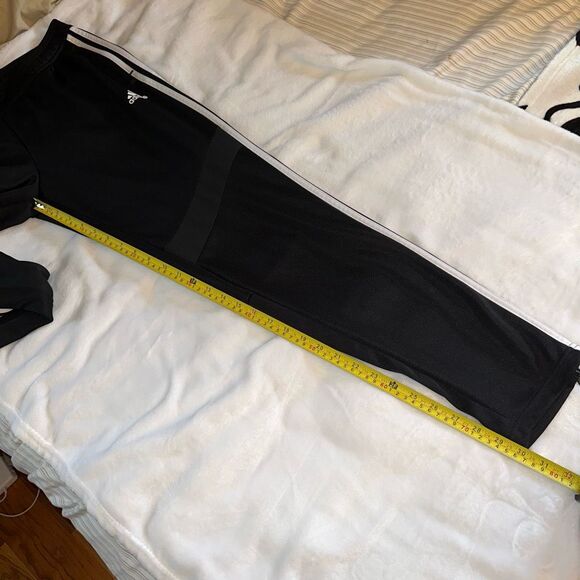 Adidas Women’s Black White Stripe Jogger Track Pants Large EUC - Picture 12 of 13